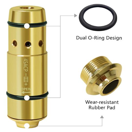 laser training cartridge dry fire .45acp