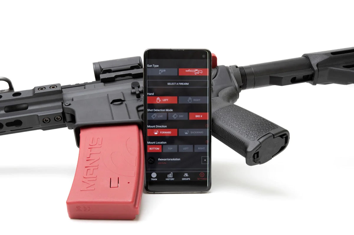 BlackbeardX X Smart phone application  magazine triger reset system with laser and mantisx for ar15 platfrom